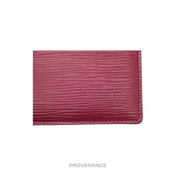 🔴 Louis Vuitton Card Holder Wallet - Fuchsia Epi Leather - Picture 6 of 8